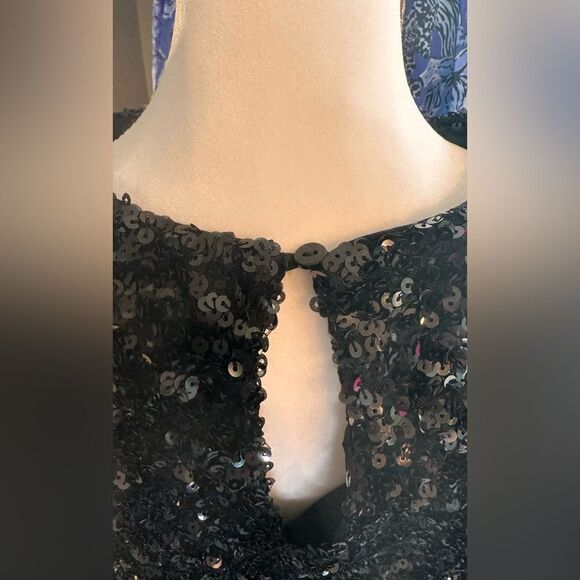 Anthropologie x Sunday In Brooklyn Balloon Sleeve Sequin Mini Dress - Picture 7 of 10